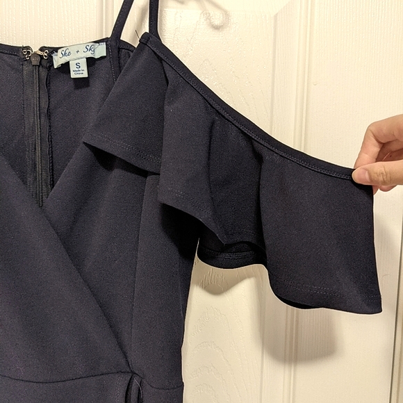 Boutique 1861 Navy Wrap Dress - Picture 2 of 4